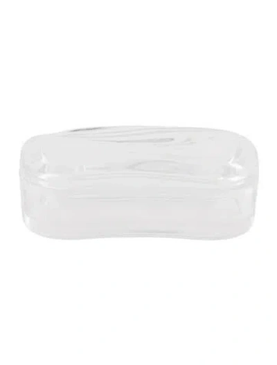 Pre-owned Tiffany & Co Elsa Peretti Wave Dish In Transparent