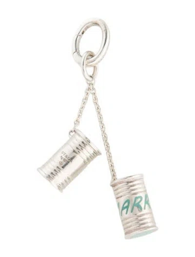 Pre-owned Tiffany & Co Enamel 'just Married' Cans Charm In Green