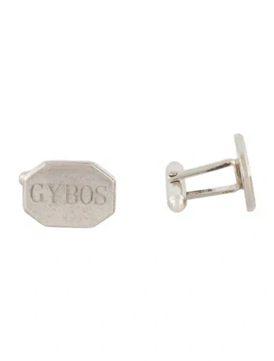 Pre-owned Tiffany & Co Engine-turned Octagon Cufflinks In Multi