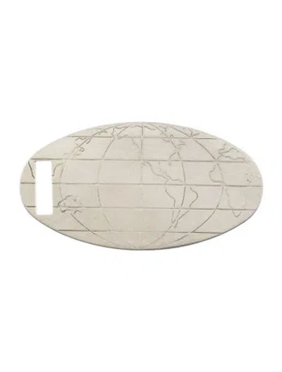 Pre-owned Tiffany & Co Engravable World Traveler Luggage Tag In Silver