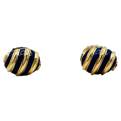 Pre-owned Tiffany & Co Estate  Schlumberger Cufflinks In 18k Yellow Gold