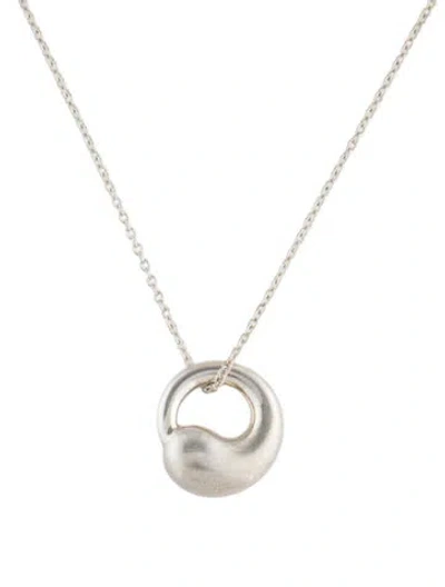 Pre-owned Tiffany & Co Eternal Circle Pendant Necklace, 16" In Multi