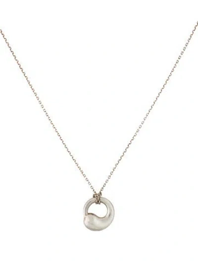 Pre-owned Tiffany & Co Eternal Circle Pendant Necklace, 16" In Multi