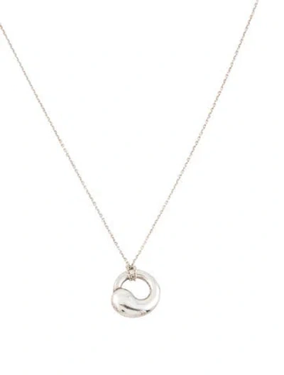 Pre-owned Tiffany & Co Eternal Circle Pendant Necklace, 17.5" In Multi