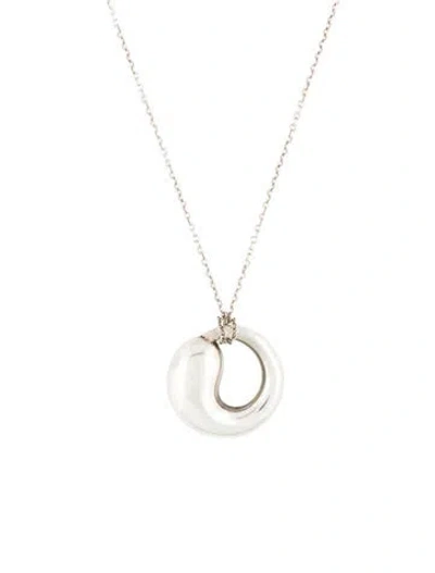 Pre-owned Tiffany & Co Eternal Circle Pendant Necklace, 19" In Multi