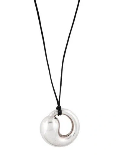Pre-owned Tiffany & Co Eternal Circle Pendant Necklace, 33" In Multi