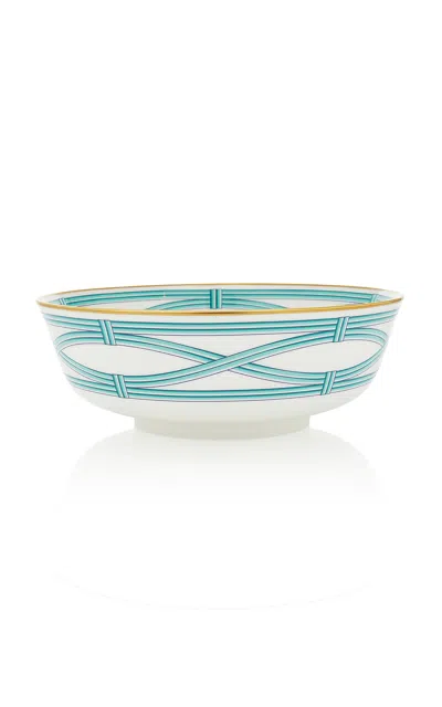 Tiffany & Co . - Exclusive Tiffany Blue Link Serving Bowl - Blue