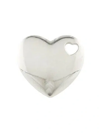 Pre-owned Tiffany & Co Extra Large Stencil Cut-out Heart Pendant In Multi