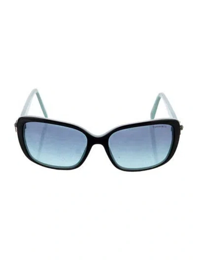 Pre-owned Tiffany & Co Faux Pearl Accents Square Sunglasses In Multi