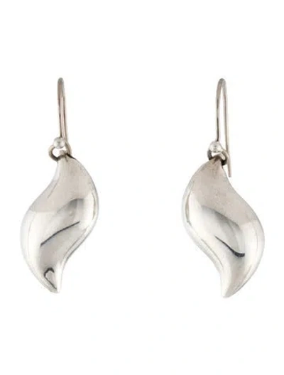 Pre-owned Tiffany & Co Feather Drop Earrings In Multi
