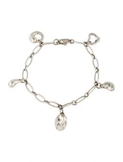 Pre-owned Tiffany & Co Five Charm Bracelet, 6.75" In Multi