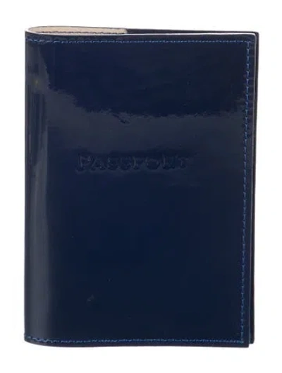 Pre-owned Tiffany & Co Flap Passport Holder In Blue