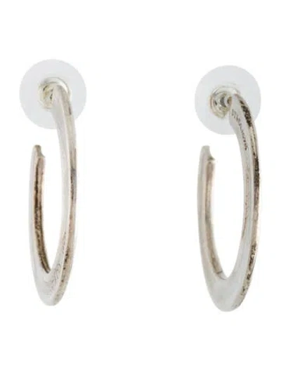 Pre-owned Tiffany & Co Flat Hoop Earrings In Multi