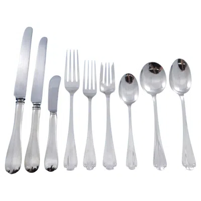 Pre-owned Tiffany & Co Flemish By Tiffany And Co Sterling Silver Flatware Set Service 118 Pieces Dinner