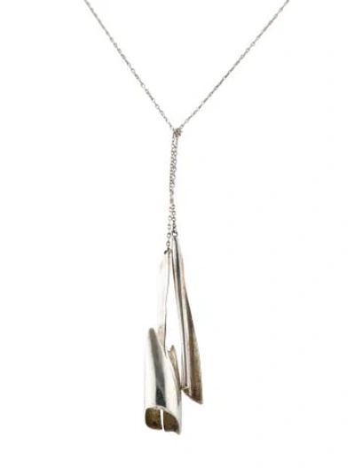 Pre-owned Tiffany & Co Flux Double Pendant Lavalier Necklace, 18.75" In Multi