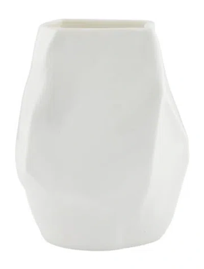 Pre-owned Tiffany & Co Frank Gehry Torque Vase In White