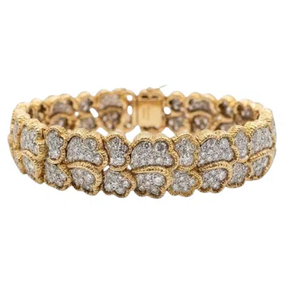 Pre-owned Tiffany & Co . French 12 Carat Diamond Bracelet In Platinum And 18k Gold In Multiple
