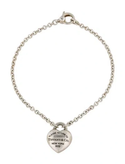 Pre-owned Tiffany & Co Full Heart Bracelet, 5.75" In Multi