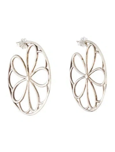 Pre-owned Tiffany & Co Garden Petals Hoop Earrings In Multi
