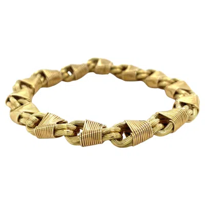 Pre-owned Tiffany & Co George L'enfant For . France, Mid-century 18k Yellow Gold Bracelet