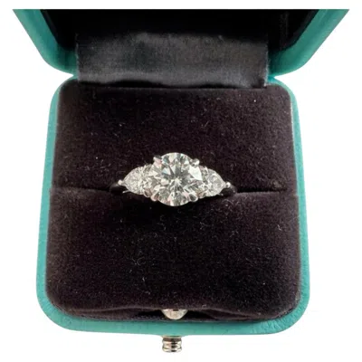Pre-owned Tiffany & Co . Gia Certified 1.48 Carat Round Brilliant Diamond Ring In Multiple