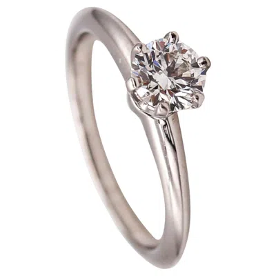 Pre-owned Tiffany & Co . Gia Certified Engagement Ring In Platinum With 0.45cts Diamond In Multi