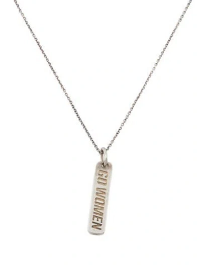 Pre-owned Tiffany & Co 'go Women' Pendant Necklace In Multi