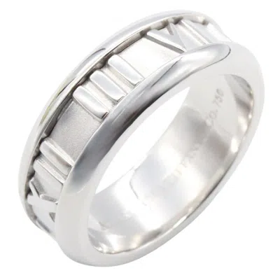 Pre-owned Tiffany & Co Gold (18k) Band Ring () In Silver