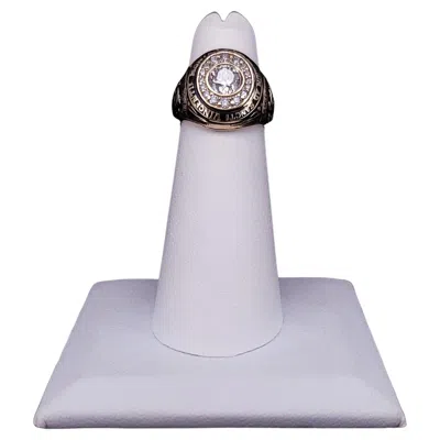 Pre-owned Tiffany & Co . Gold Black Onyx Ring With Diamonds
