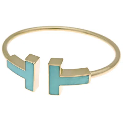 Pre-owned Tiffany & Co Gold Blue Yellow Gold (18k) Charm Bracelet () In Multi