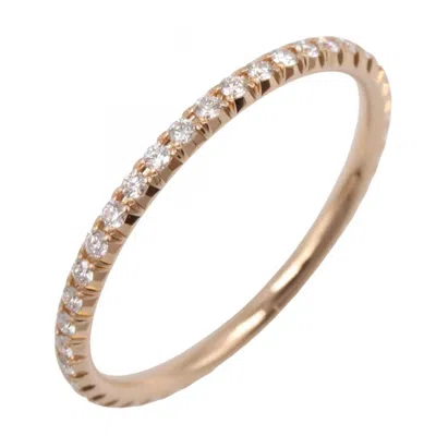 Pre-owned Tiffany & Co Gold Clear Pink Gold (18k) Band Ring () In Multi