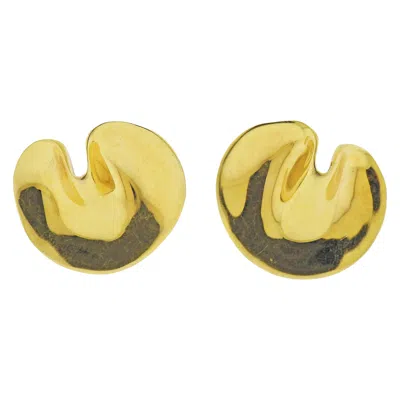 Pre-owned Tiffany & Co . Gold Petal Earrings In Multi