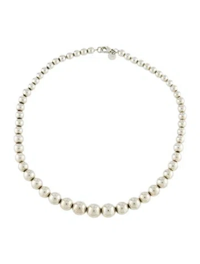 Pre-owned Tiffany & Co Graduated Ball Necklace, 16" In Multi