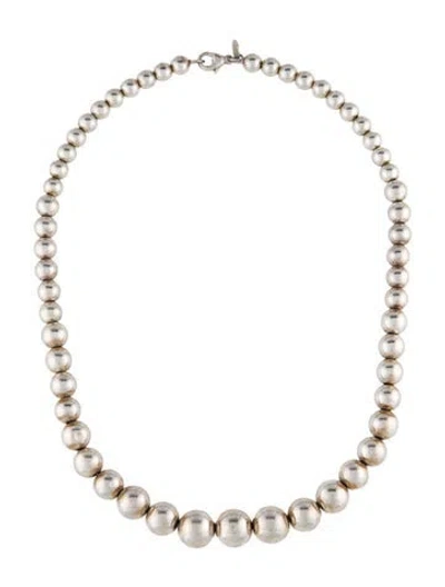 Pre-owned Tiffany & Co Graduated Ball Necklace, 16.25" In Multi