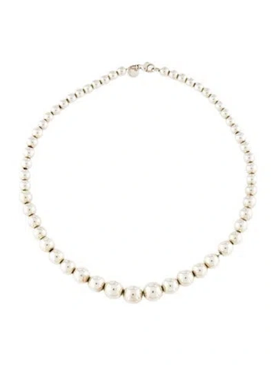 Pre-owned Tiffany & Co Graduated Ball Necklace, 16.25" In Multi