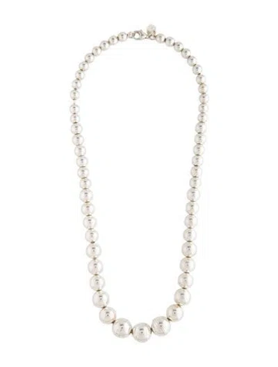 Pre-owned Tiffany & Co Graduated Ball Necklace, 16.25" In Multicolor