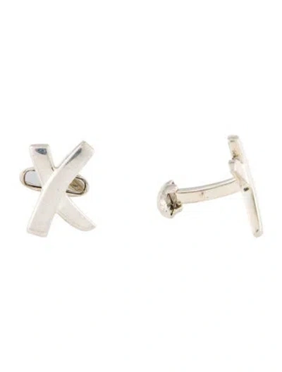 Pre-owned Tiffany & Co Graffiti 'x' Cufflinks In Multi