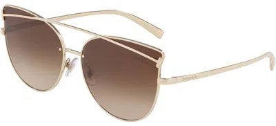 Pre-owned Tiffany & Co Gucci Gg1413s Gold/grey Shaded (001) Sunglasses In Brown Shaded