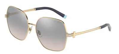Pre-owned Tiffany & Co Gucci Gg1562s Black And Gold/grey Shaded (001) Sunglasses In Silver Grey Mirrored