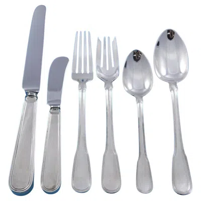 Pre-owned Tiffany & Co Hamilton Aka Gramercy By Tiffany Sterling Silver Flatware Set 8 Service 77 Pcs