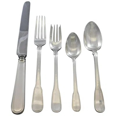 Pre-owned Tiffany & Co Hamilton Gramercy By Tiffany Sterling Silver Flatware Set Service 60 Pcs Dinner
