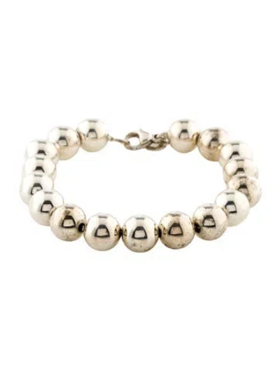 Pre-owned Tiffany & Co Hardware Ball Bracelet, 6.5" In Multi