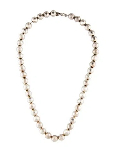 Pre-owned Tiffany & Co Hardwear Ball Necklace, 18" In Multi