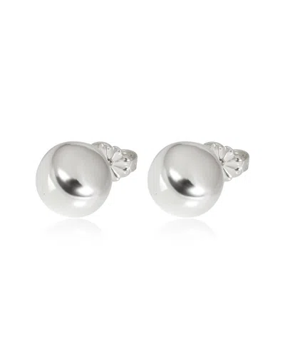Pre-owned Tiffany & Co . Hardwear Ball Silver Earrings (authentic Pre-loved)