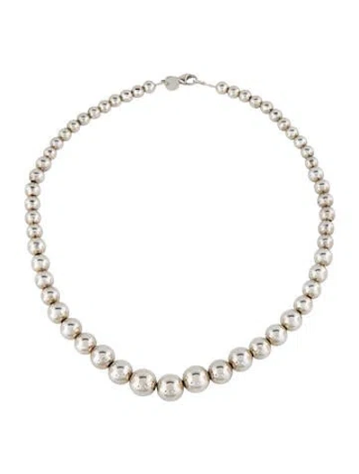 Pre-owned Tiffany & Co Hardwear Graduated Ball Necklace In Multi