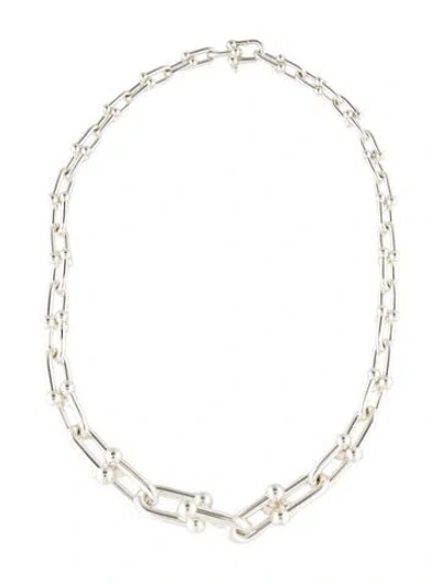 Pre-owned Tiffany & Co Hardwear Graduated Link Necklace, 17.75" In Multi