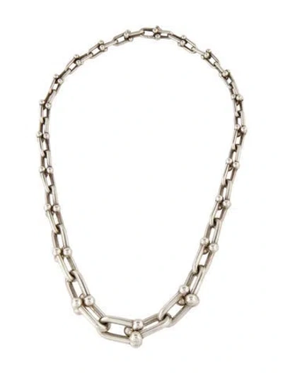 Pre-owned Tiffany & Co Hardwear Graduated Link Necklace, 18" In Multi