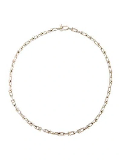 Pre-owned Tiffany & Co Hardwear Small Link Necklace, 18" In Multi