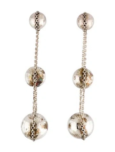 Pre-owned Tiffany & Co Hardwear Triple Ball Drop Earrings In Multi