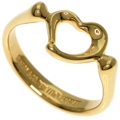 Pre-owned Tiffany & Co Heart Band Ring () In Yellow